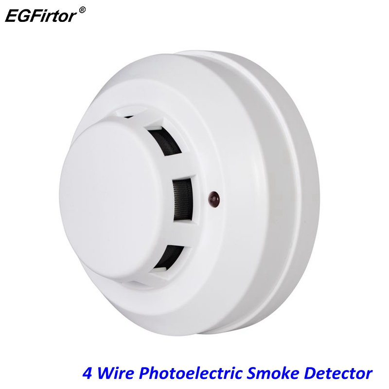 Smoke Detector Interconnected - Brandalarm 4 Wire Optische Rookmelder Relais