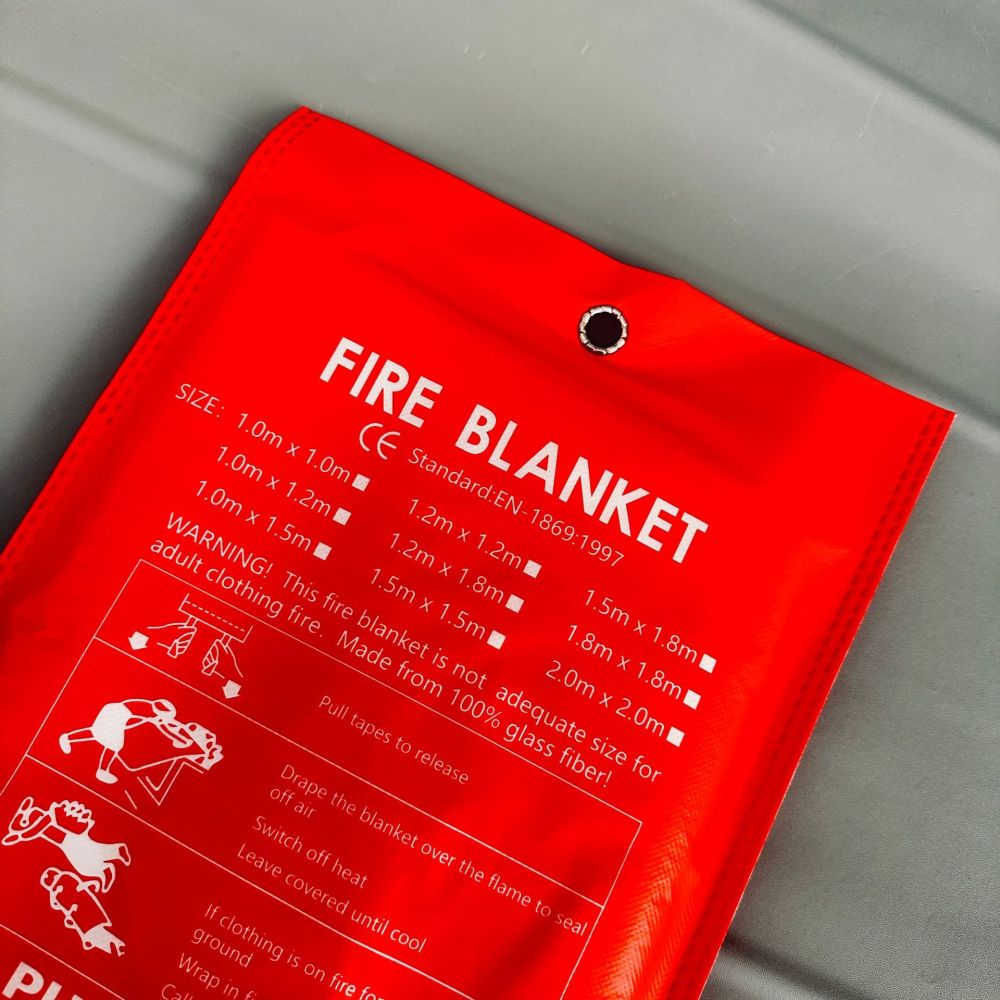 Fire Blanket Kitchen - Branddeken Noodoverleving Veiligheidsscherm Vlamvertragend Glasvezeldoek Voor