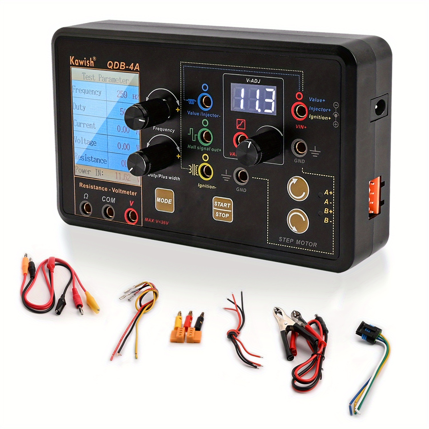 Co Detector Plug - Auto-ontstekingsspoeltest, injector-solenoïdeklep, stationairloop-stappenmotor, instrumententester, foutdetector, aandrijfsimulator
