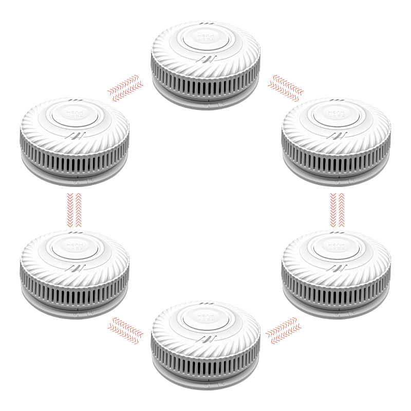 Smoke Detector Interconnected - Interconnected rookmelders met 10 jaar batterijduur