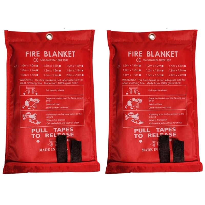 Promotiedag 2 stuks noodbrandd - Fire Blanket Kitchen recensie en prijs