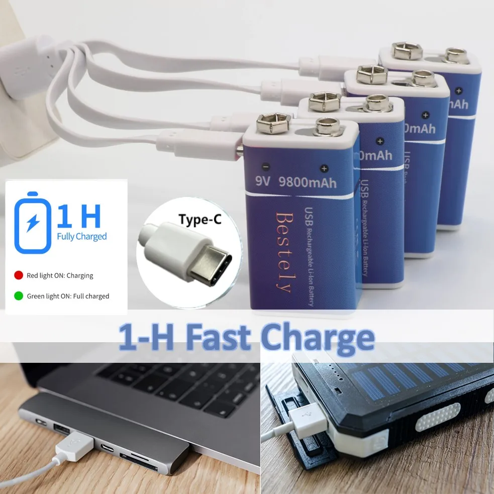 Oplaadbare 9V-batterij, 9800mA - Smoke Detector Interconnected recensie en prijs