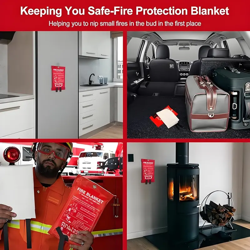 4-pack glasvezel branddekens v - Fire Blanket Kitchen recensie en prijs