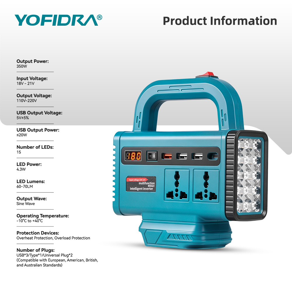 YOFIDRA 220V Draagbare Power I - Power Outage Light recensie en prijs