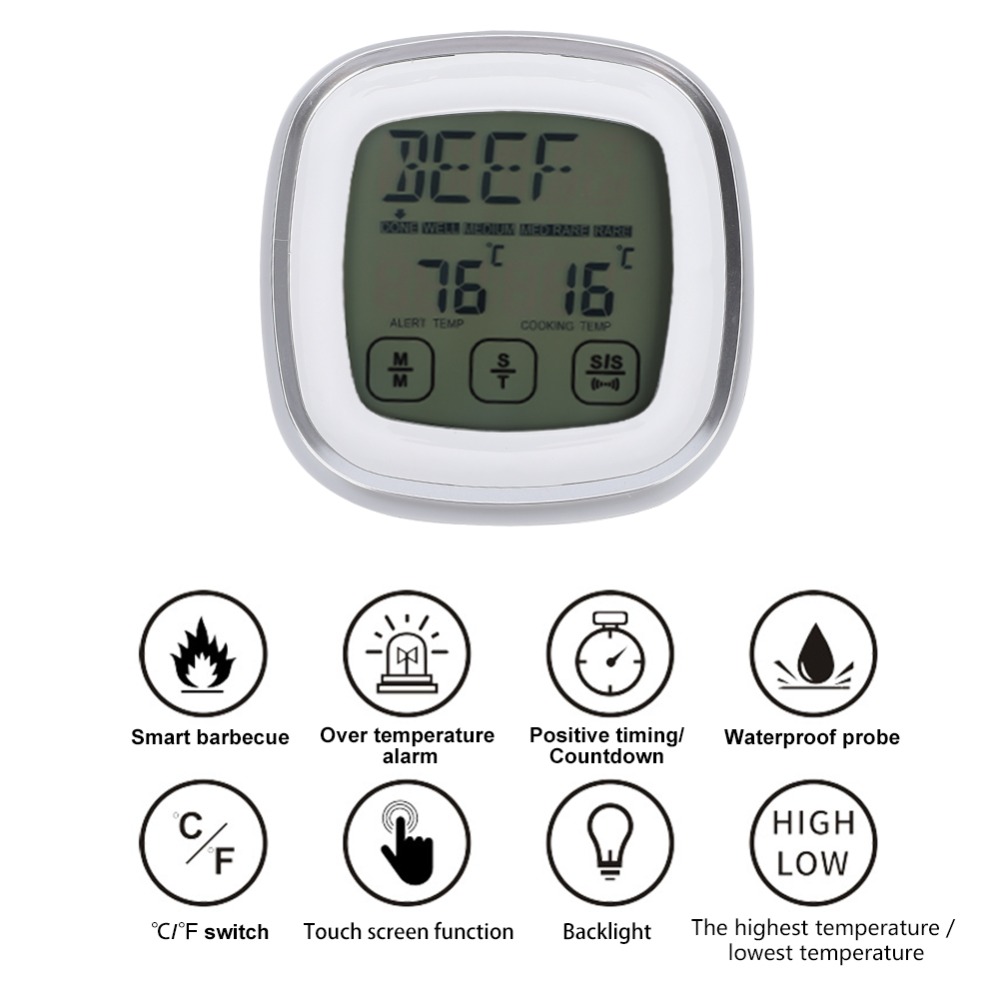 Digitaal vleesthermometer met  - Pool Alarm Float recensie en prijs