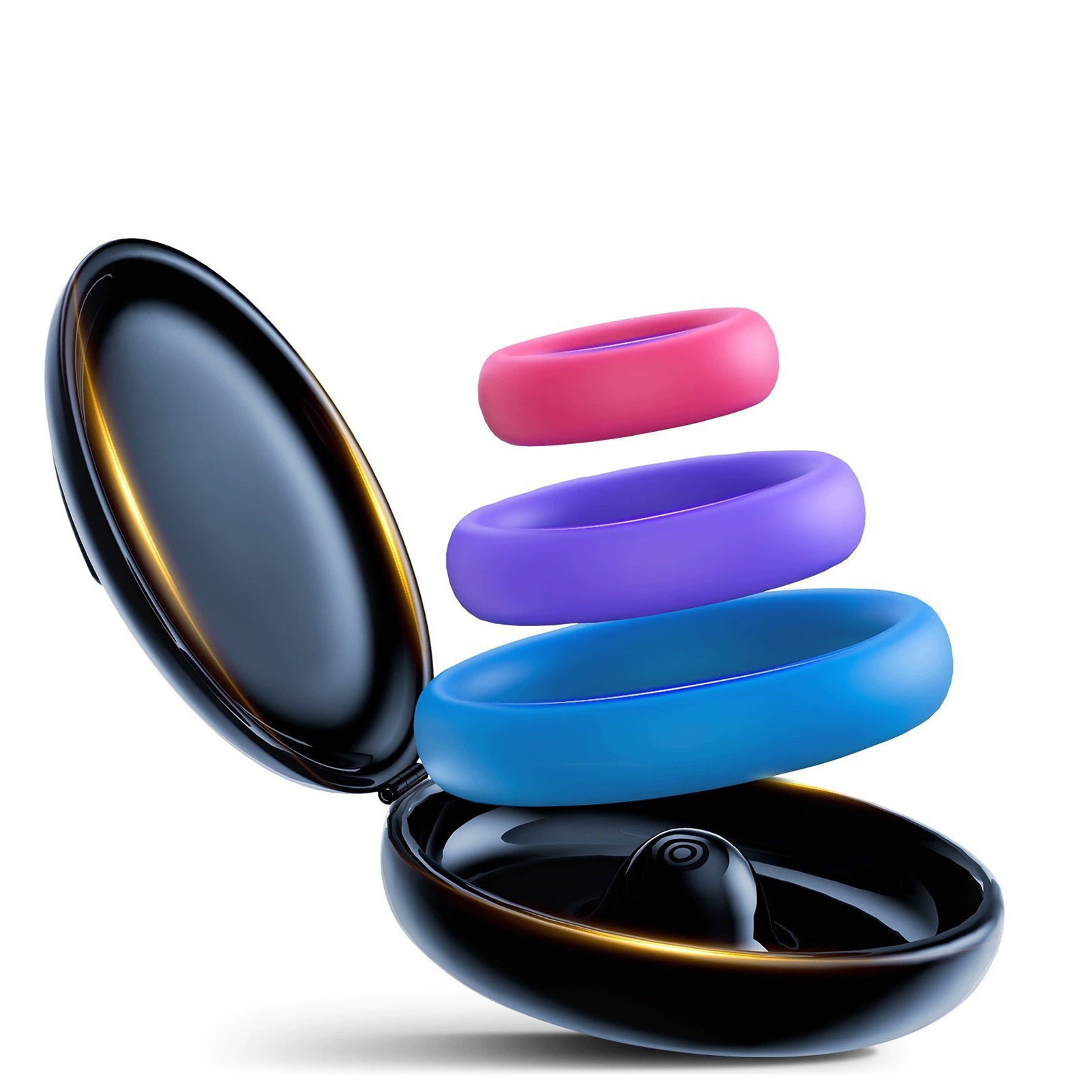 3 stks siliconen cockring met  - Medicine Cabinet Lock recensie en prijs